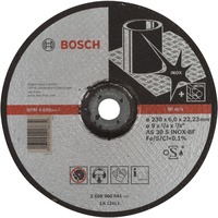 Bosch Schruppscheibe Expert for Inox, Ø 230mm, Schleifscheibe Bohrung 22,23mm, AS 30 S INOX BF, gekröpft