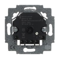 Busch-Jaeger Jalousiecontrol-Einsatz 2 Schließer 3 Ampere 690 Voltampere Typ 6411 U-101, Schalter schwarz (glänzend), Retail