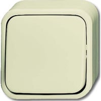 Busch-Jaeger Kreuzschalter Aufputz weiß, Retail