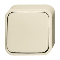 Busch-Jaeger Kreuzschalter Aufputz weiß, Retail