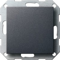 Gira Blindabdeckung mit Tragring, nur für Schraubbefestigung, System 55, Typ 026828 anthrazit, Retail