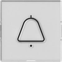 Gira Wippe mit großem Beschriftungsfeld und Symbol Klingel Retail