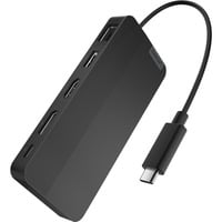 Lenovo USB-C 3.2 Gen 2 Reisedock für zwei Displays, Adapter schwarz, HDMI, DisplayPort, USB-A, USB-C, LAN
