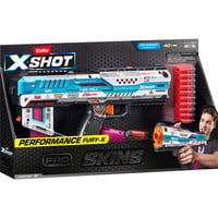 ZURU XSHOT Skins Fury-X, Dartblaster inkl. 40 Half-Darts