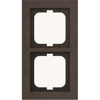 Busch-Jaeger Abdeckrahmen 2-fach, Abdeckung braun, Retail