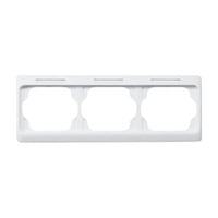 Busch-Jaeger Rahmen drei fach mit Sichtfenster und Beschriftungsträger waagerecht weiß, Retail