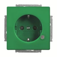 Busch-Jaeger Schuko Steckdoseneinsatz 20 EUCBL-13-84-101 grün, Retail