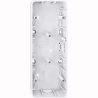 Merten Aufputzgehäuse 3-fach glänzend Retail