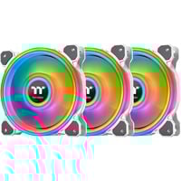 Thermaltake Riing Quad 14 RGB Radiator Fan TT Premium Edition 3 Pack, Gehäuselüfter weiß, 3er Set, 1x Controller, 140 mm