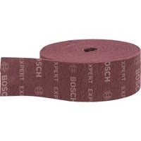 Bosch Professional Expert Vliesrolle N880 Medium A, 115mmx10m, Schleifblatt rot, 10 Meter Rolle, zum Handschleifen
