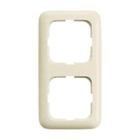 Busch-Jaeger Rahmen zwei-fach, glänzend, Kunststoff, Unterputzmontage, Schutzart IP20, 81 x 152 x 11 mm weiß (glänzend), Retail