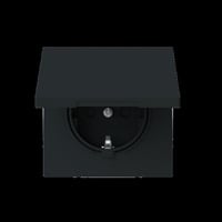 Busch-Jaeger Schutzkontakt Steckdose Safety Plus schwarz, Retail