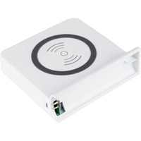 Good Connections Qi Wireless Charging Pad 15 Watt, Ladeschale weiß, für USB-Desktop-Schnellladestation PCA-D006W (linke Seite)