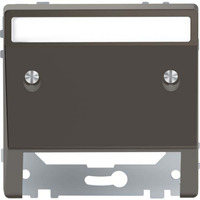 Merten Schrägauslass mit Schriftfeld, Abdeckung anthrazit, Retail