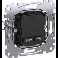 Merten USB-Ladeeinsatz Typ 1x USB Typ C mit Power Delivery 65 Watt MEG4366-0130, Ladegerät Retail