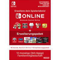 Nintendo Switch Online + Erweiterungspaket – Familienmitgliedschaft (365 Tage), Gamecard 