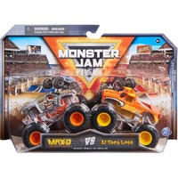 Spin Master Monster Jam - Zweier-Pack mit Max-D und El Toro Loco, Spielfahrzeug Maßstab 1:64