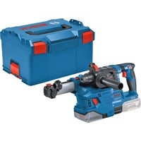 Bosch Professional Akku-Bohrhammer GBH 18V-22 Professional solo, 18Volt, mit GDE 18V-12 blau/schwarz, ohne Akku und Ladegerät, in L-BOXX 238