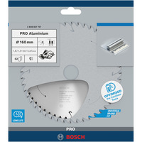 Bosch Professional PRO Aluminium cordless Kreissägeblatt, Ø 160mm, 52Z Bohrung 20mm, für Akku-Handkreissägen