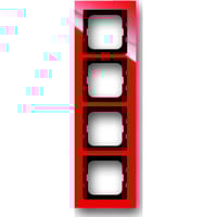 Busch-Jaeger Rahmen vierfach 1724-287 rot, Retail