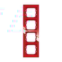 Busch-Jaeger Rahmen vierfach 1724-287 rot, Retail