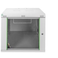 Digitus Netzwerkschrank Dynamic Basic Serie 600x600 mm (BxT), IT-Schrank hellgrau, 9 Höheneinheiten
