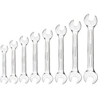 GEDORE Red Doppel-Maulschlüssel-Satz, kurz, 8-teilig, Schraubenschlüssel chrom, SW 6 - 22mm