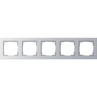 Gira Abdeckrahmen fünffach E2, Abdeckung aluminium, Retail