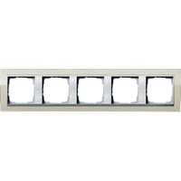 Gira Abdeckrahmen fünffach mit Zwischenrahmen beige, Retail