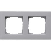 Gira Abdeckrahmen zwei fach, Abdeckung aluminium, Retail