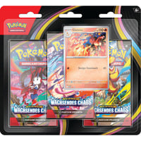  Pokémon-TCG: Mega-Entwicklung - Wachsendes Chaos - Drei-Boosterpacks im Blister, Sammelkarten 