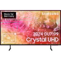 Samsung GU-75DU7199, LED-Fernseher 189 cm (75 Zoll), schwarz, UltraHD/4K, SmartTV, HDR 10+, WLAN, Bluetooth