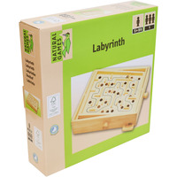 VEDES Holz Labyrinth 30 x 25,5 cm, Geschicklichkeitsspiel holz
