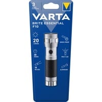 Varta Brite Essential F10, Taschenlampe silber/schwarz