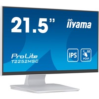 iiyama ProLite T2252MSC-W2, LED-Monitor 55 cm (21 Zoll), weiß, FHD, IPS, Touchscreen, HDMI