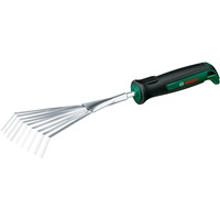 Bosch Heimwerken & Garten Garten Handfächerbesen Edelstahl, Handrechen grün/schwarz, Breite 12cm