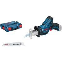 Bosch Professional Akku-Säbelsäge GSA 12 V-14 Professional, 12Volt blau/schwarz, ohne Akku und Ladegerät, in L-BOXX