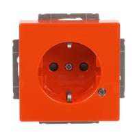 Busch-Jaeger Schutzkontakt Steckdosen Einsatz mit LED Kontrolllicht orange, Retail