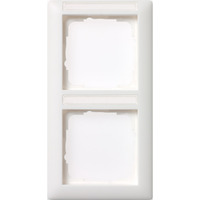 4010337102038 - GIRA 110203 Abdeckrahmen 2fach senkrecht BSF Standard 55 Reinweiß glänzend