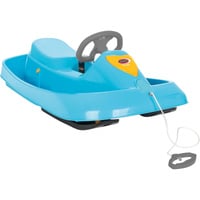 Jamara Snow Play - Bob Ralley 100 cm mit Lenkrad und Bremse, Schlitten blau