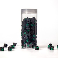 Keychron Gateron KS-3X Full Black Green Switch-Set, Tastenschalter grün/schwarz, 110 Stück