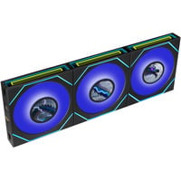 Lian Li UNI FAN SL-INF LCD FLEX 120 Wireless, Gehäuselüfter schwarz, Reverse, 3er Pack mit Controller, 120 mm