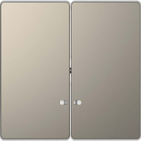 Merten Doppelwippe zweiteilige Wippe für Serien- und Doppeltaster-Einsatz grau, Retail