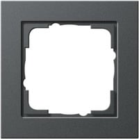 Gira Abdeckrahmen einfach bruchsicher aus Kunststoff, Thermoplast, Schutzart IP20 anthrazit, Retail