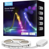 GOVEE H618A - LED Leuchtstreifen, RGBIC, 12 W, 5 m, weiß