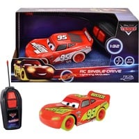 Jada Toys RC Cars Glow Racers - Lightning McQueen 14 cm , 27 MHz