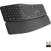 Logitech ERGO K860, Tastatur schwarz, DE-Layout, schmutzabweisendes Material, kompatibel mit Windows/Mac