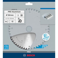 Bosch Professional PRO Aluminium cordless Kreissägeblatt, Ø 184mm, 56Z Bohrung 16mm, für Akku-Kappsägen