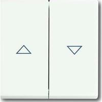 Busch-Jaeger Wippe zweiteilig für Jalousieschalter und Jalousietaster weiß (matt), Retail