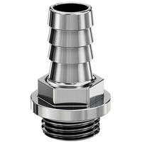 EKWB EK-Pro G1/4 Barb Fitting 10mm - Nickel, Verbindung nickel